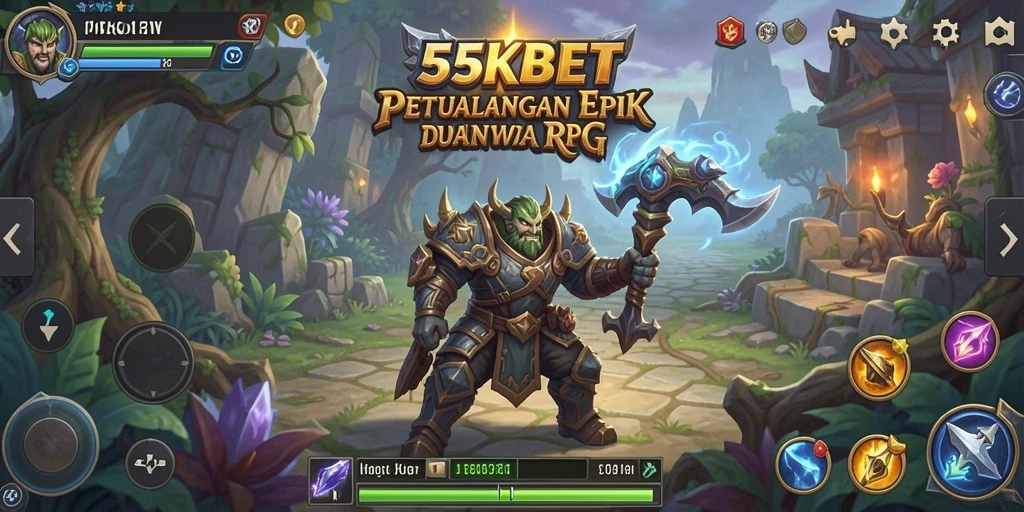 Tampilkan aksi seru di dalam game RPG 55KBET.