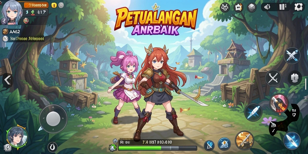 Gameplay seru di AA62 dengan karakter anime yang ikonik.