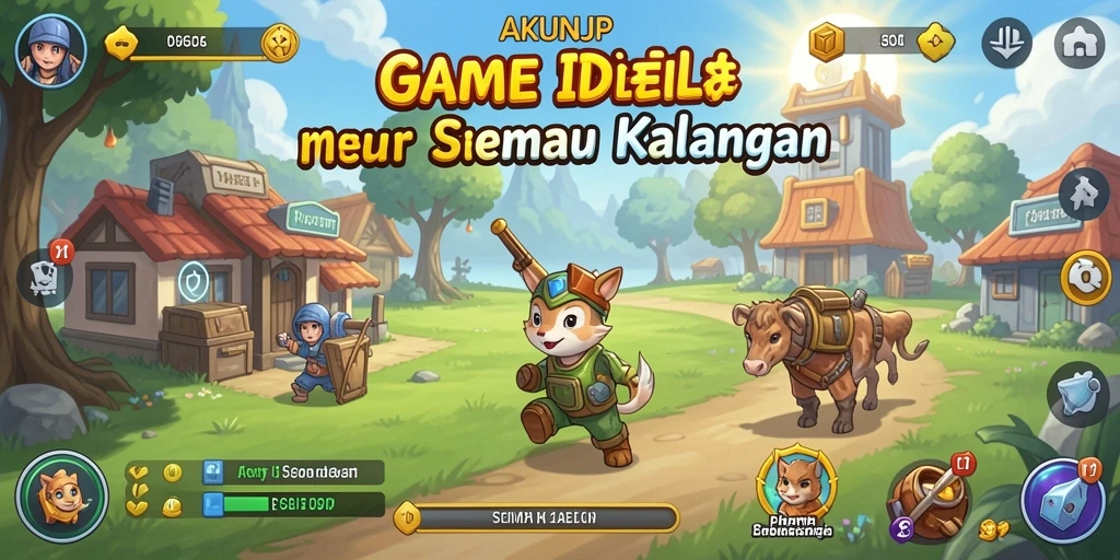 Tampilan gameplay AKUNJP menunjukkan kemajuan yang menarik dalam game Idle.