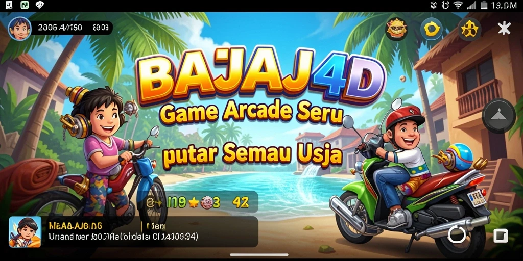 Tampilan gameplay menarik dengan tantangan arcade seru.