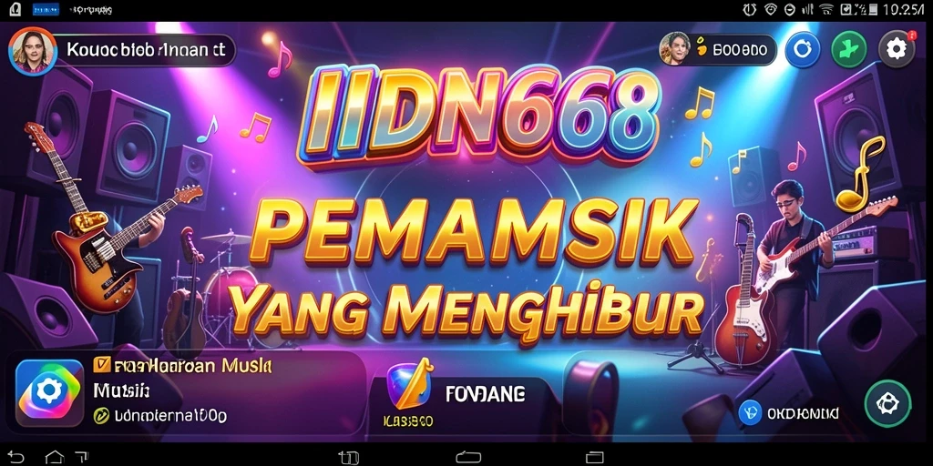 Screenshot gameplay IDN668 yang menunjukan keseruan bermain musik.