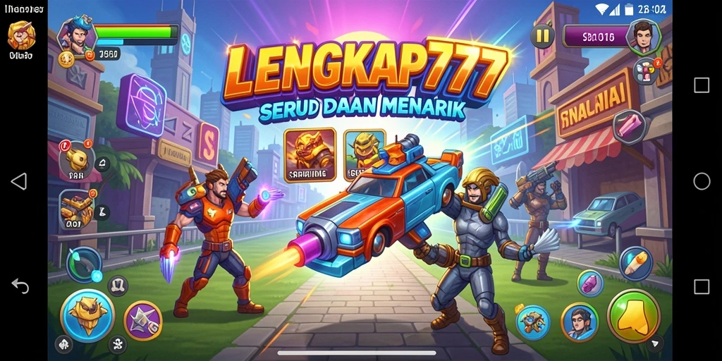 Tampilan gameplay seru dari LENGKAP777 dengan grafis menarik.