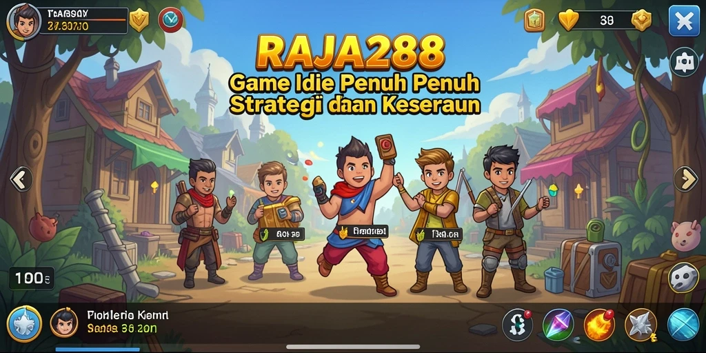 Screenshot gameplay RAJA288 menampilkan aksi seru dalam membangun kerajaan.