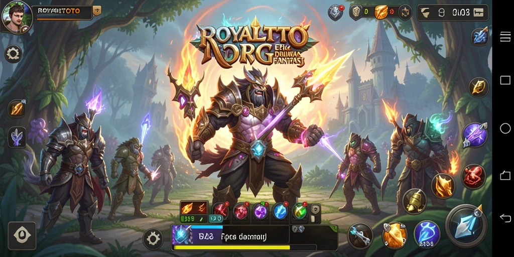 Tampilan gameplay epik dalam ROYALTOTO, ragam petualangan menantang.