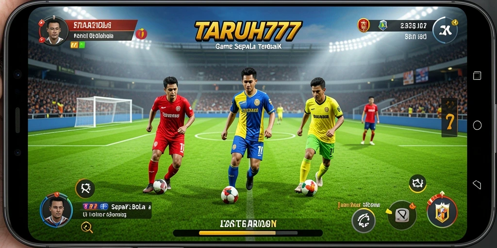 Tampilan permainan TARUH777 yang seru dan mendebarkan dalam sepak bola.