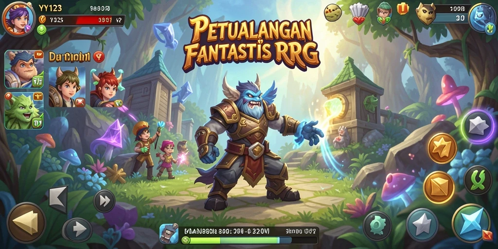 Tangkapan layar gameplay YY123 menampilkan aksi pertempuran yang seru dan penuh strategi.